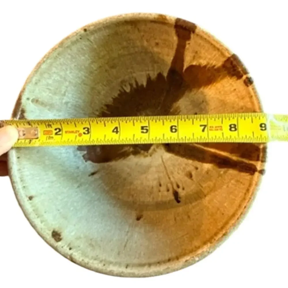 Vintage Robinson Signed Studio Pottery Stoneware Bowl 9